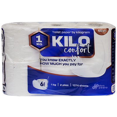 Hartie igienica 2 straturi Kilo Confort 6 role